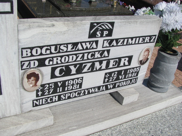 Bogusława Cyzmer 1906 Kałków - Grobonet - Wyszukiwarka osób pochowanych